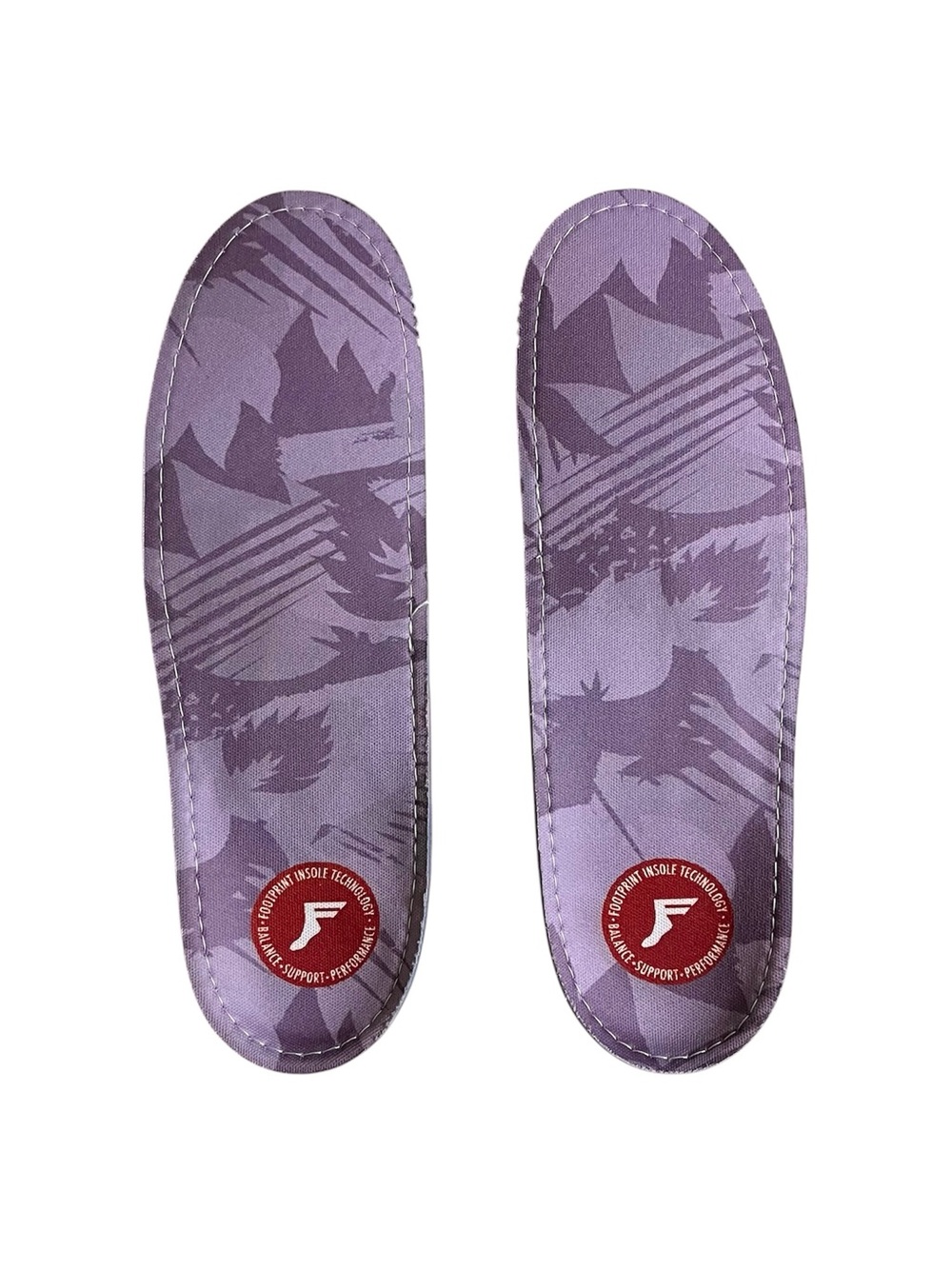 Footprint Gamechangers Custom Orthotics Low Profile Insoles Light Grey Camo, 13